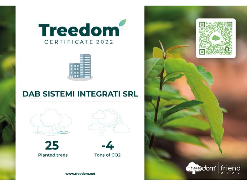 DAB Sistemi Integrati e Treedom per un pianeta più verde 