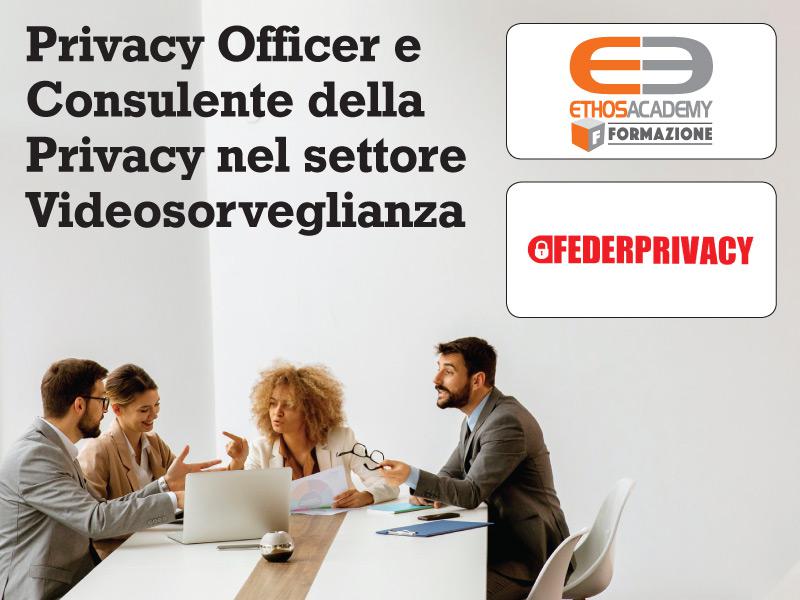 Corso specialistico “Privacy Officer e Consulente della Privacy nel settore Videosorveglianza”, aperte le iscrizioni 