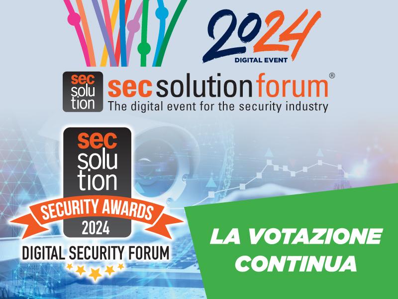 A secsolutionforum 2024 ritorna Secsolution Security Award: anche oggi si vota online