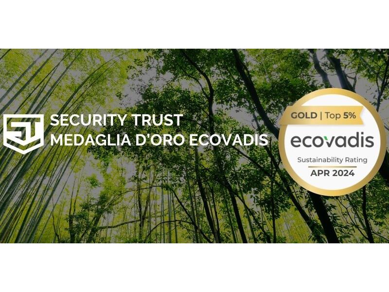 Security Trust ottiene la Medaglia Gold da EcoVadis