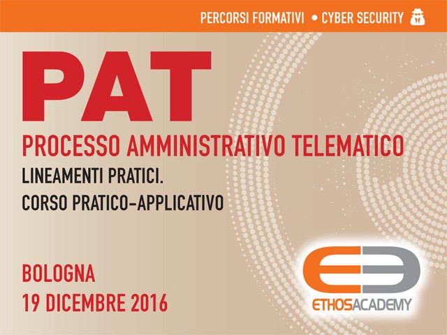 PAT - Processo Amministrativo Telematico, a Bologna un Corso pratico-applicativo