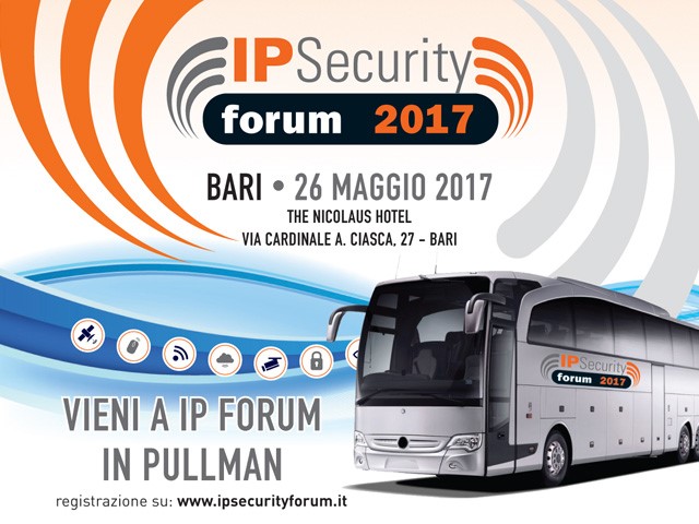 IP Security Forum sempre più smart, con il servizio pullman fino a Bari 