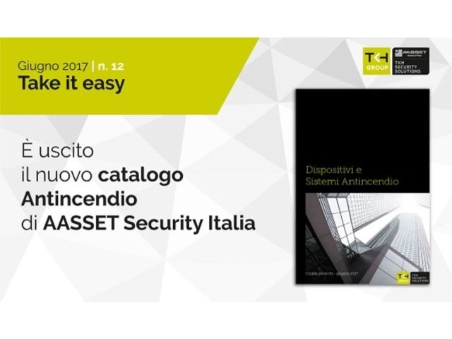 E' uscito il nuovo catalogo Antincendio di AASSET Security Italia