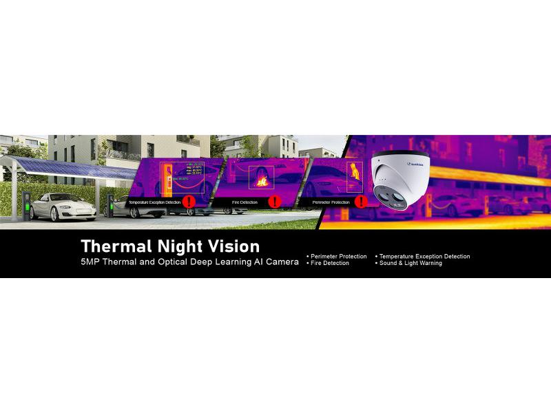 Geovision: telecamera IP termica per prevenzione incendi