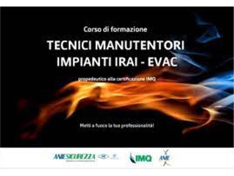 Corso per Tecnici Manutentori Impianti IRAI ed EVAC