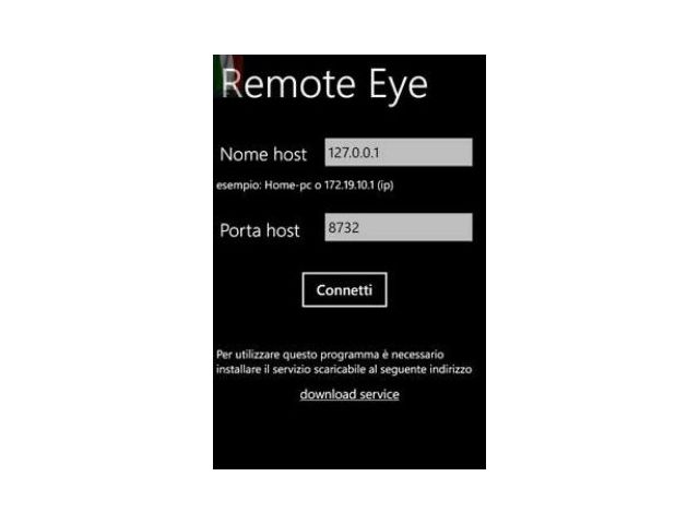 Videosorveglianza ambientale possibile con l'applicazione Remote Eye