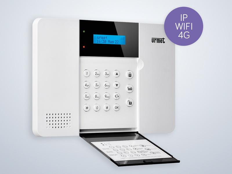 Sistema di allarme wireless con comunicatori IP, WI-FI e 4G integrati