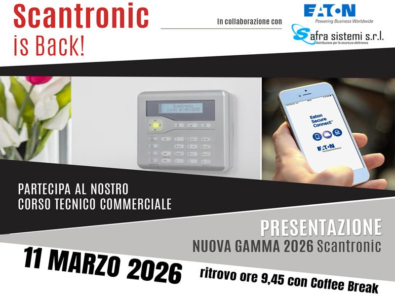 Scantronic is back, corso tecnico commerciale