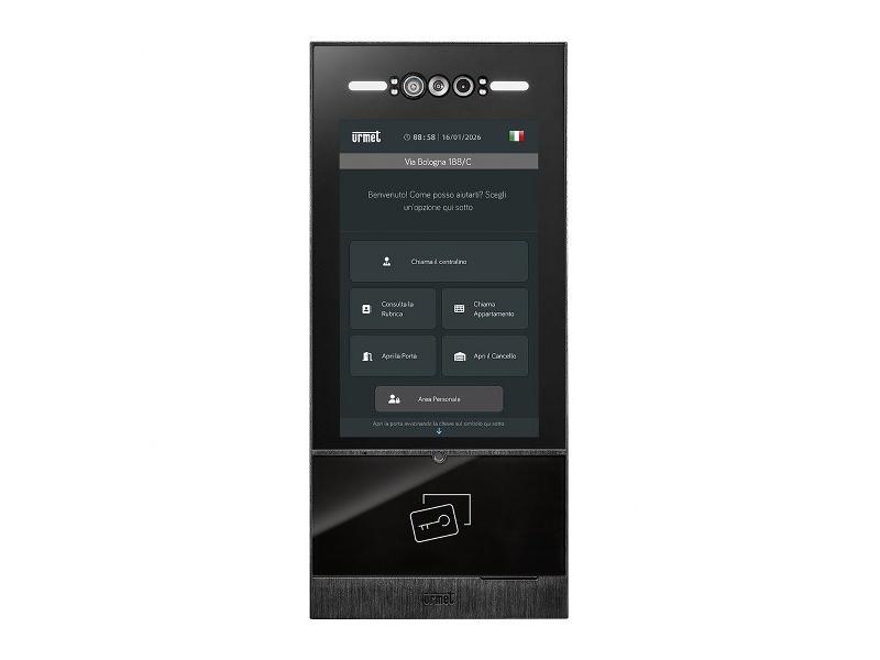 URMET: pulsantiera IP con display touchscreen