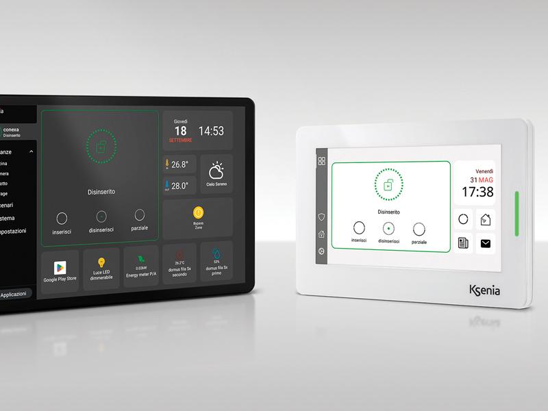 Tastiere touchscreen per sicurezza e domotica