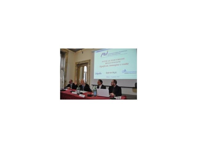 Presentato il VI Rapporto sulla Sicurezza: crescono le paure degli italiani