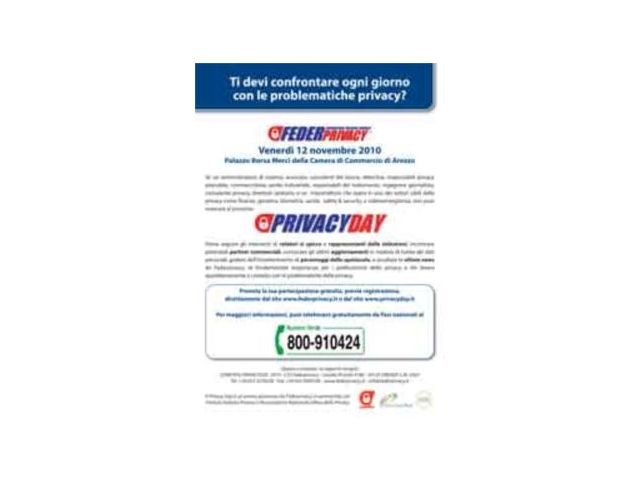Privacy Day, appuntamento da non perdere il 12 novembre