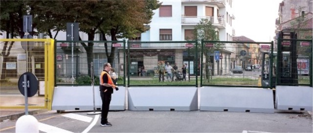 Barriera brevettata Betafence: anti-scavalcamento e anti-sfondamento
