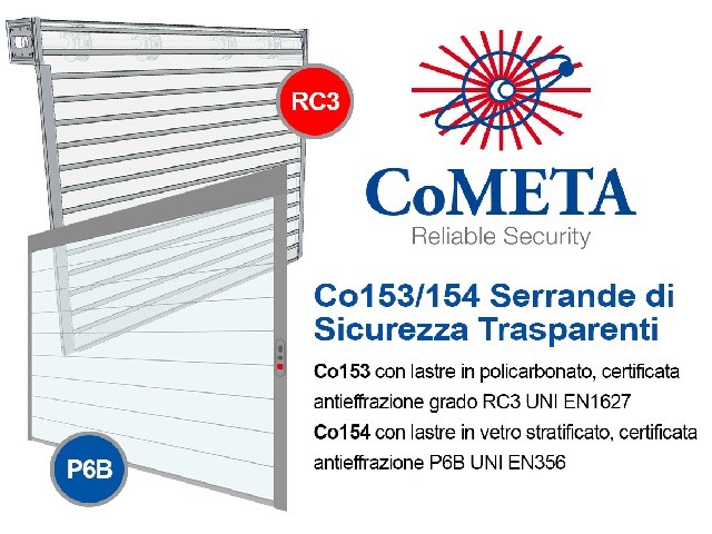 Serrande di sicurezza trasparenti CoMETA