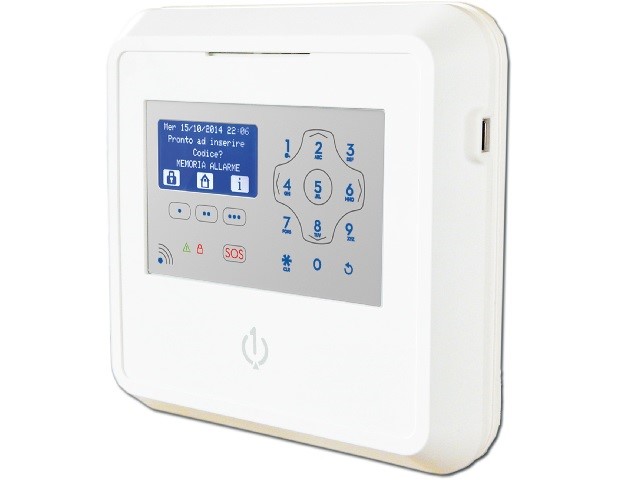 Sistema allarme con centrale wireless bidirezionale SICEP