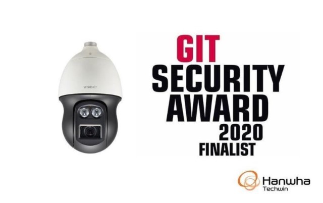 Hanwha Techwin Europe, la dome PTZ IR 55x Wisenet XNP-6550RH finalista ai GIT SECURITY Awards