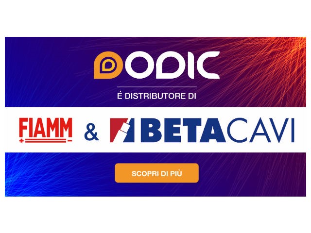 Dodic Elettronica completa la propria offerta e diventa distributore di Betacavi e FIAMM