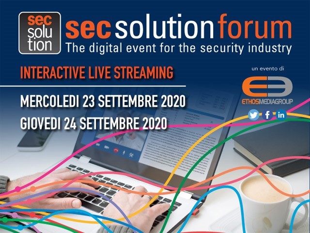 secsolutionforum 2020: decolla il nuovo web format, il primo evento digitale della sicurezza