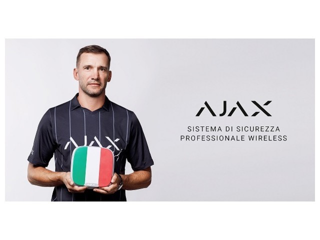 Ajax Systems, Andriy Shevchenko nuovo ambasciatore del marchio sul mercato italiano 