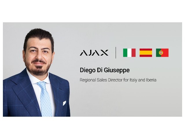 Ajax Systems: Diego Di Giuseppe è il nuovo Direttore Vendite