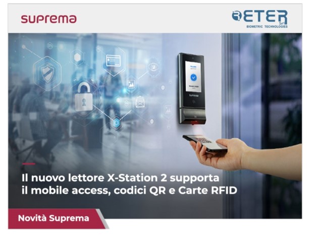 Eter Biometric: Suprema X-Station 2, terminale con funzioni innovative 