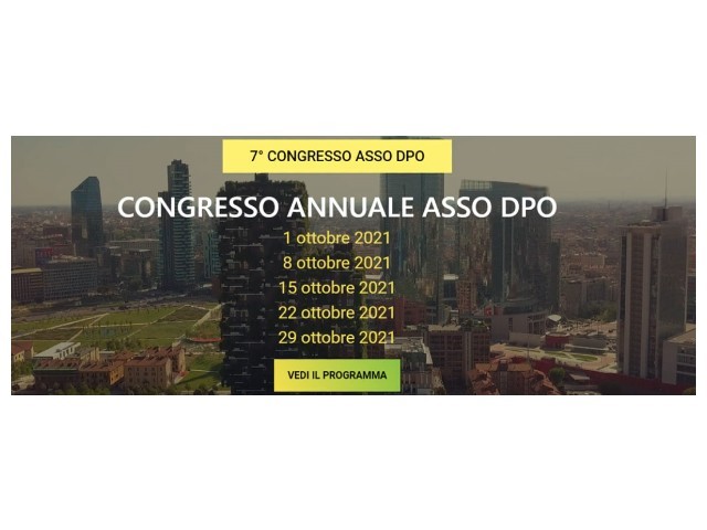 Al via il 7° Congresso Annuale di ASSO DPO