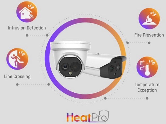 HeatPro: camere termiche bi-spectrum Hikvision  per protezione perimetrale e prevenzione incendi