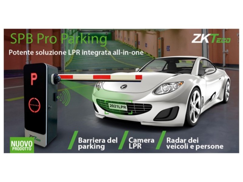 By Demes Group: nuova soluzione LPR all-in-one SPB Pro Parking ZKTeco