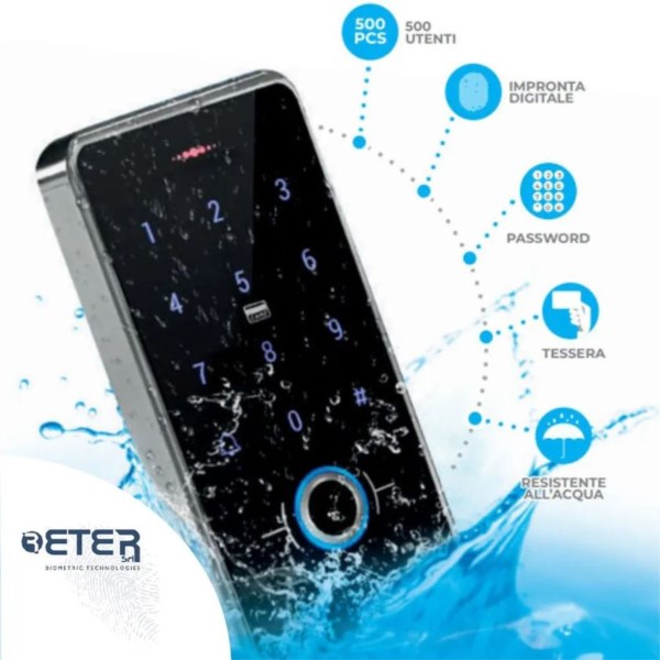 Eter: innovativo lettore biometrico stand-alone da esterno IP68