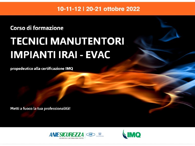 Anie Sicurezza, a Rovigo il prossimo Corso di formazione Tecnici Manutentori impianti IRAI ed EVAC