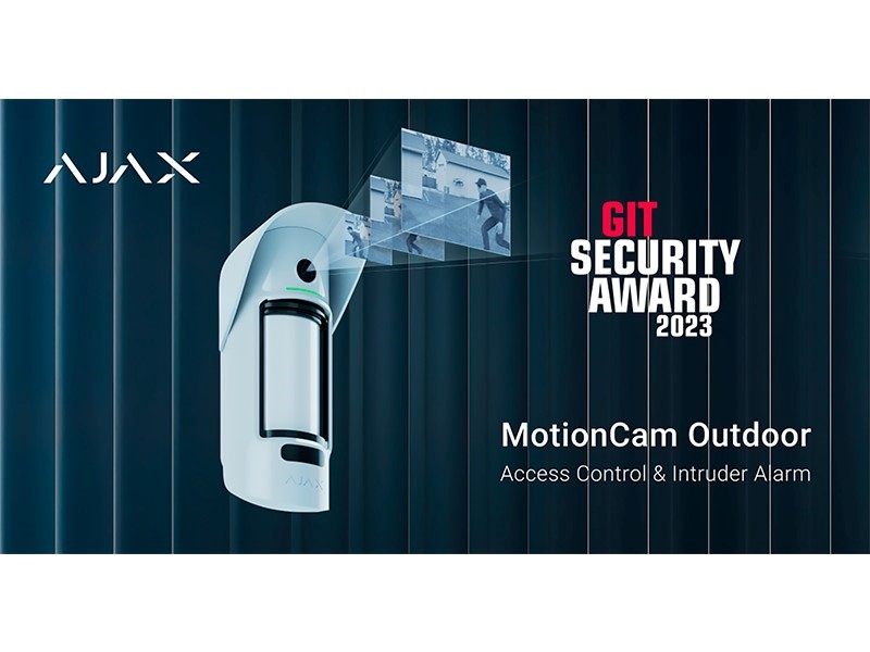 Ajax Systems: MotionCam Outdoor premiato con il GIT Security Award 2023