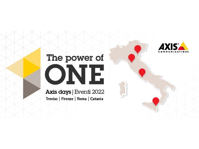 Power of ONE Axis Days 2022: parte da Treviso il tour gratuito di Axis Communications