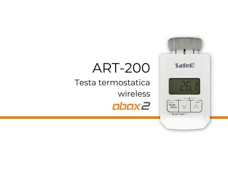 Satel Italia: ART-200, nuova testina termostatica wireless per radiatori 