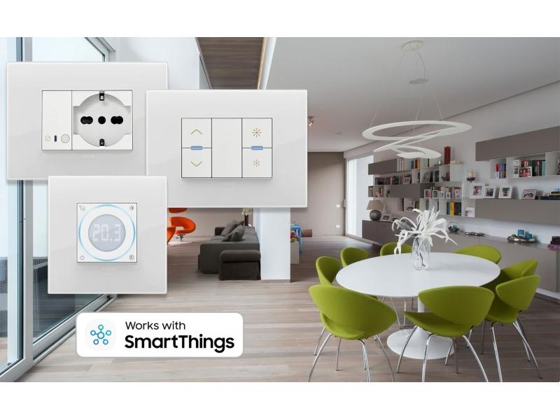 Vimar, con SmartThings, applicazione di Samsung, per una casa intelligente e sostenibile