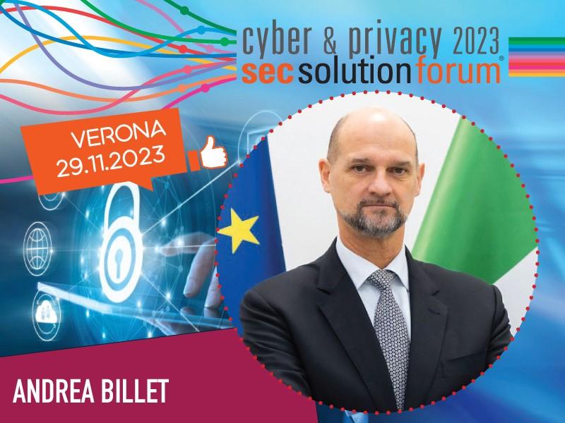 Al cyber & privacy forum con l’ammiraglio Billet dell’ACN