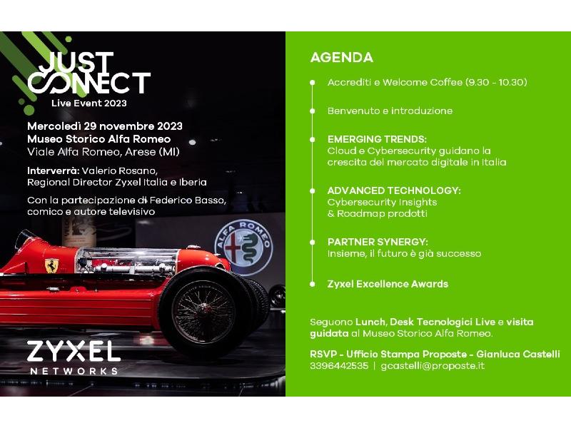 Zyxel Just Connect Live 2023 al Museo storico Alfa Romeo 