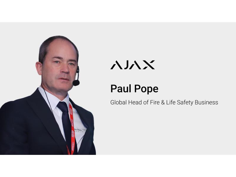 Ajax Systems, Paul Pope nominato Global Head of Fire & Life Safety Business  